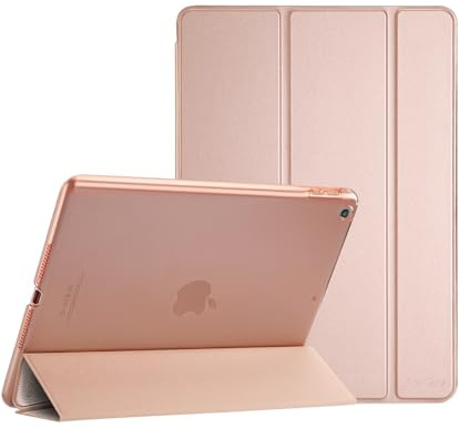 ProCase Smart Case for iPad 6th/iPad 5th Generation/iPad 9.7 Inch Case 2018 2017(Model: A1893 A1954 A1822 A1823), Ultra Slim Lightweight Stand Case with Translucent Frosted Back -RoseGold