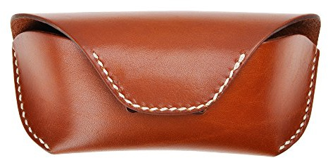 ZLYC Unisex handgefertigtes hartes Leder Kollektion Brillenetui Sonnenbrillenetui
