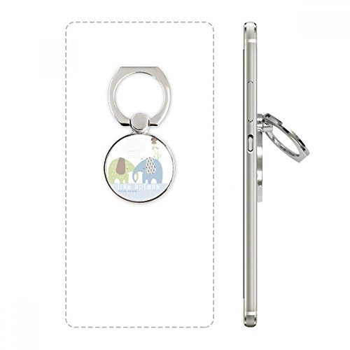 DIYthinker Splash Elephant Blue Green Rain Cell Phone Ring Stand Holder Bracket Universal Smartphones Support Gift