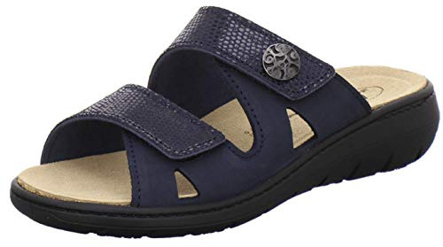 AFS-Schuhe 2808 Mules confortables en cuir pour femme Chaussures de travail pratiques avec semelle amovible Chaussons confortables