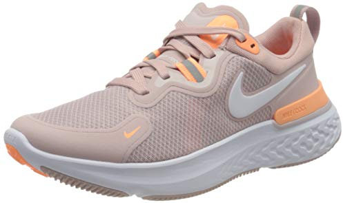 Nike Women's CW1778-602 Sneaker, Champagne White Orange Pulse Barely Rose, 2.5 UK