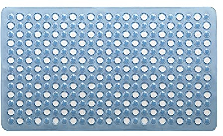 Gedy Azzurra, G-Maim antidérapant Baignoire avec ventouses, Dimensions 60 x 38, Tapis de Bain en résine, Finition, Design R&S, 100% fabriqué en Italie, Tapis Lavable en Machine, 2 Ans de Garantie,