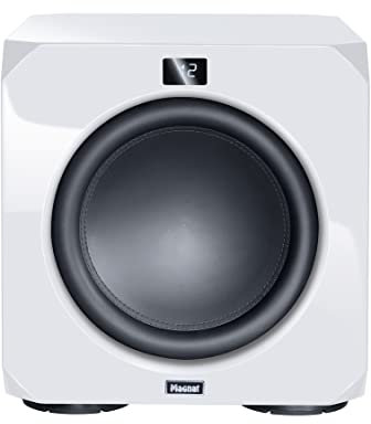 Magnat Omega CS 12, leistungsstarker Aktiv-Subwoofer für Tiefe und präzise Bässe für Heimkino und Musik - Elegantes, Zeitloses Design mit hervorragendem Sound