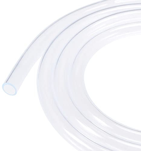 sourcing map Tuyau Transparent PVC Tube Plastique Vinyle 12mm ID 14mm OD 2 Mètre Tuyau Souple Durite Flexible pour Tube d'Eau, Conduite d'Air