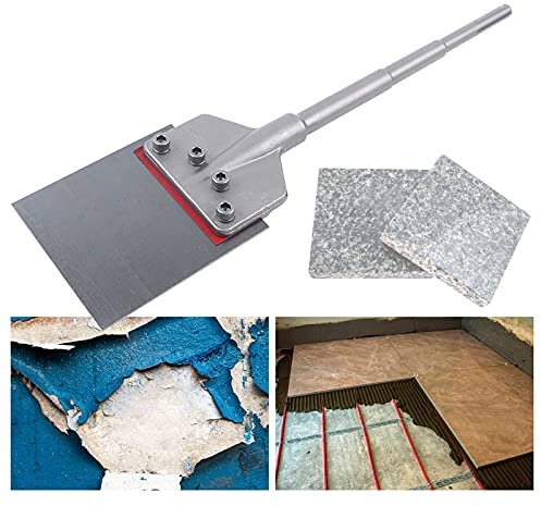 RibasuBB Cincel para Azulejos SDS-MAX para espátula, para Suelos, Taladro, cincel de Suelo, cincel de Suelo, cincel Plano para Martillo perforador, para Quitar Azulejos y Adhesivo de Azulejos