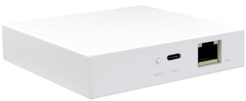 Tuya ZigBee 3.0 Puerta de enlace con cable, puente con cable Smart Home Hub, compatible con Alexa/Google Assistant, funciona con la aplicación Smart Life Tuya ZigBee Smart Device, color blanco