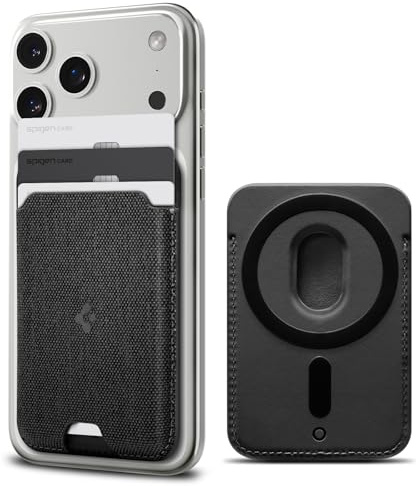 Spigen Urban Fit MagFit MagSafe Korthållare Kompatibel med iPhone 17/16/15, andra MagSafe-modeller och Google Pixel 10-serien med Pixelsnap - Svart