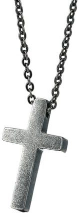 ANAZOZ Kette Kreuz Damen, Halsketten für Frauen Edelstahl 50cm Modeschmuck Kreuzanhänger