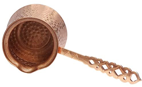 DJLLQYXGD Caffettiera turca Caffettiera in rame Macchina per caffè greco araba caffettiera martellata Cezve Stufa scalda latte Burro Melting Pot per cucina domestica 320 ml