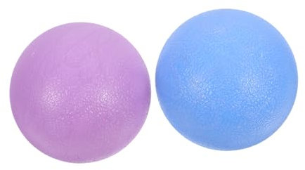 Beaupretty 2stücke Massagebälle für Triggerpunkt-massage Yogaball Tiefengewebsmassagegeräten zur Muskelentspannung Blau und Lila Hochdichtes Material für Füße Rücken und Schultern