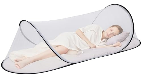78.7 x 31.5 x 23.6 Inch Large Collapsible Portable Mosquito Net, Pop Up Mosquito Tent, Suitable for Adult Baby Camping, Bedroom Mosquito Net for Bed