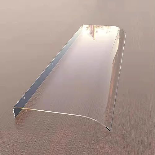 Modernes transparentes Türvordach, UV-Schutz, Dach, 3,5 mm dick, Polycarbonat-Abdeckung, ideal für Hausfronten, 40 x 200 cm