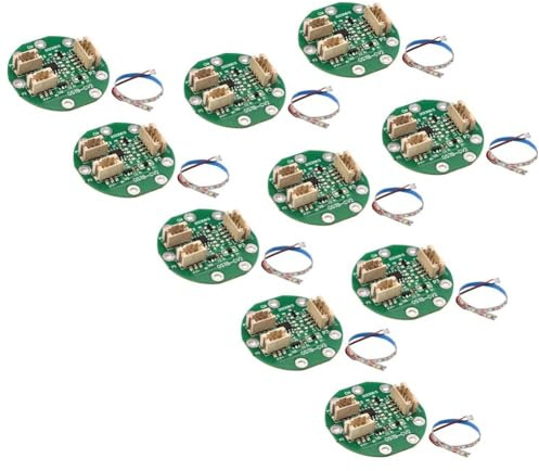 Orolotay Berührungssensormodul-Leiterplatte DIY PCB-Sensorschaltungschip mit LED-Streifen und Kabeln (RGB) 10 Stück