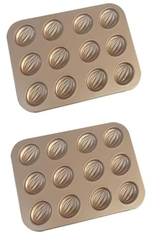 PRETYZOOM 2 Piezas molde cuadrado para muffins molde para muffins gigante molde para mini cupcakes mollete no baking tray pastelitos molde para hornear pastel de mousse molde de pan pequeño