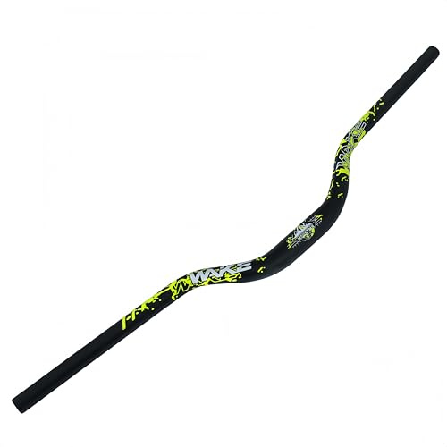 φ 31,8 mm Rennrad, MTB, Mountainbike, Fahrrad, extra lang, 720 mm Lenker, 55 mm Riser Bar für Downhill, Radfahren, Rennen, Off-Road, MTB, BMX (schwarz + grün)