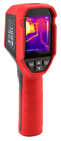 Infrarot(IR) Wärmebildkamera, Handheld IR Kamera, 120S 2,4“ LCD Wärmebildkamera IR Auflösung 1080 Pixel Farbdisplay Imaging Kamera -20℃-400℃ für Hauswartung, Leckageinspektion, HVAC-Inspektion