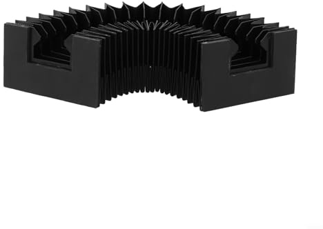 CNC-Werkzeug-Staubschutzabdeckung für HGR25 Linearführungen, flexibler und teleskopischer Faltenbalg mit Längenoptionen von 200 bis 1000 mm (500 mm)