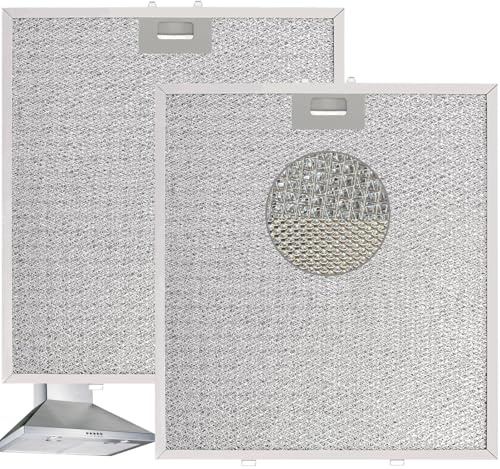 Upgrade 5-layer WA0575 Range Hood Filter Replacement 14.4x13.5 Compatible with Vissani 30 inch Pyramid or Wall Mount Range Hood vent filter Aluminum Filters 2PARKS