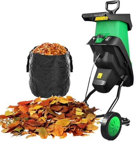 ExoticaBlend Broyeur de Branches d'Arbres, Broyeur de Branches, Broyeur de Branches Électrique 2400 W avec Sac de Ramassage de 50 L, Idéal pour Le Jardin et Le Jardin