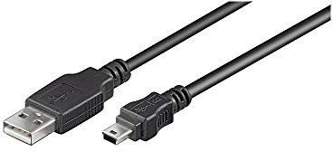 Goobay 50768 Cavo USB 2.0 ad Alta Velocità, Nero, 3 m Lunghezza del Cavo