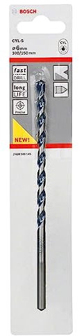 Bosch Professional 1x CYL-5 Concrete Drill Bit (for Concrete, Ø 6 x 150 mm, Robust Line, Accessories for Impact Drills)