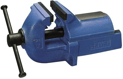 LEINEN JUNIOR | Parallel-Schraubstock LEINEN JUNIOR | Vollgrauguss, blau, Backenbreite 125 mm
