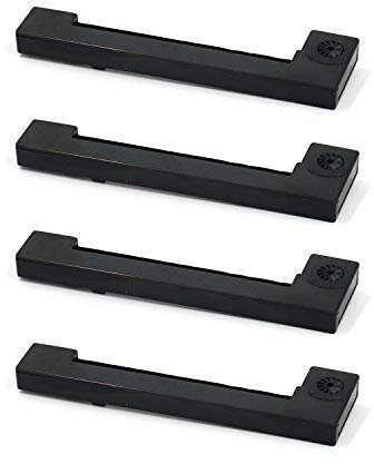 Printerfield Farbbandkassette in Schwarz für Epson ERC09/ERC22 und M-160/161/180/181/183/185/190/191/192 POS Drucker (4er Pack)