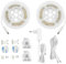 Luce da letto a LED con sensore di movimento, striscia di luce per letto, luce notturna per bambini, dimostrabile, sensore di movimento, luce bianca calda, 2 pezzi