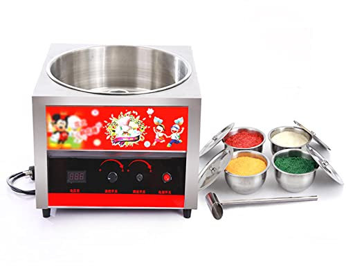 Machine à Barbe à Papa Professionnelle 1000W, Contrôle de la Température et de la Vitesse, Cotton Candy Machine, Machine à Barbe à Papa pour Fêtes et Événements