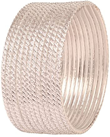 Touchstone New Golden Bangle Collection Indisches Bollywood Wunderschön gehämmerte Designer-Schmuckarmreif-Armbänder 4er-Set in antikem Goldton für Frauen.