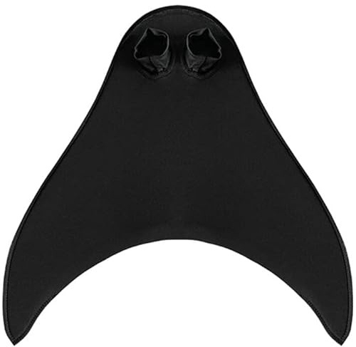 DNFUN Aleta de Sirena para Colas de Sirena, Aleta de Sirena para niños, monoaleta para niñas,Negro
