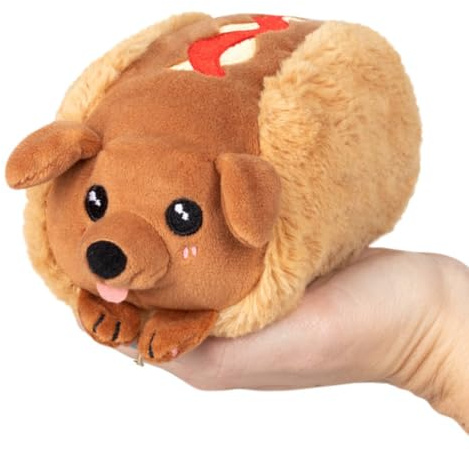 Squishable - Snacker Dackel Hot Dog - SynthiSquish Collection - 20 cm - Weiches Kuscheltier Sammlerstück - Beans