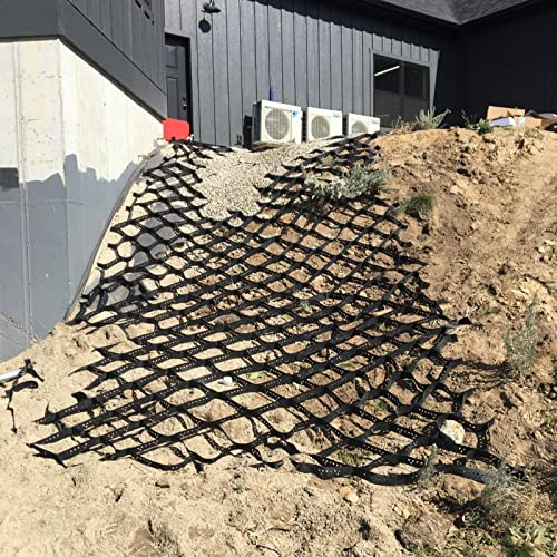 CORGLI Bodengitter, Polyethylen Geogitter 2inch Tiefe, Honeycomb Kies Gitter Stabilisierung System, für Schuppen, Auffahrt, Hänge und Parkplätze und Outdoor-Garten-Terrasse (Size : 1x1 m/3.3x3 ft)