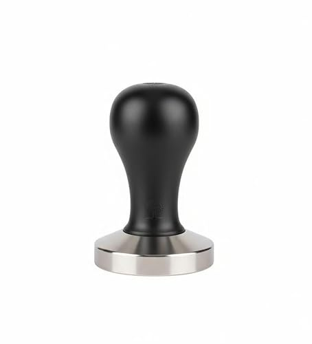 VIA CREMA Kaffee Tamper 58 mm. Siebträger Tamper. Coffee Tamper Made in Italy By Motta (Tamper 58mm, Black) Kaffeemaschine Siebträger Zubehör | Kaffeemaschinen-Zubehör