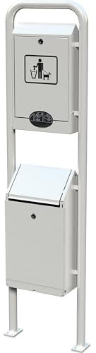 kaiserkraft | Hundetoilette | HxBxT 1700 x 435 x 255 mm | weiß