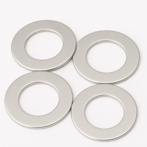 Rubigo Arandelas M16, M16 x 30 x 3 mm, (paquete de 25) arandelas planas de metal – Arandelas redondas grandes de acero inoxidable A2 304 para tornillos, pernos