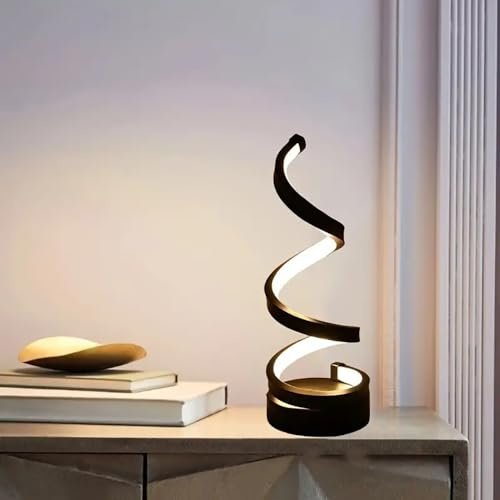 Mengjay Schreibtischlampe LED Dimmbare Tischleuchte 3 Farb Augenfreundliche Tischlampe Nachttischlampe Leselicht für Leser (Schwarz)