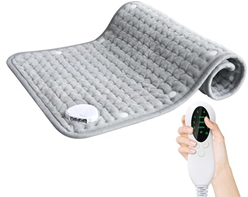 Coperte termiche elettriche 10 livelli di temperatura, 3 modalità timer, spegnimento automatico, riscaldamento schiena, collo, spalle, vita, lavabili in lavatrice