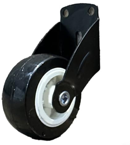 Sileduove Ruote in gomma, ruote girevoli, anti caduta della porta ruota di supporto con altezza regolabile, capacità di carico pesante per fondo di armadietti, armadi, tavoli da pranzo (nero)