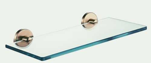 Housler® Badezimmerzubehör aus gebürstetem Messing (Gold) (R.BB.GLASS REGAL)