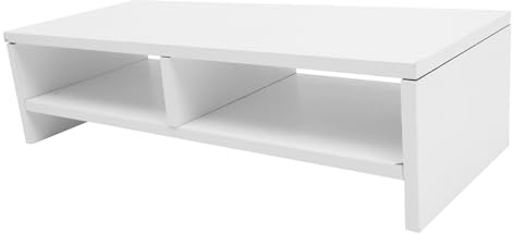 HOMSFOU Support De Levage Pour Écran De Bureau Rehausseur Écran à Double Support Pour Ordinateur