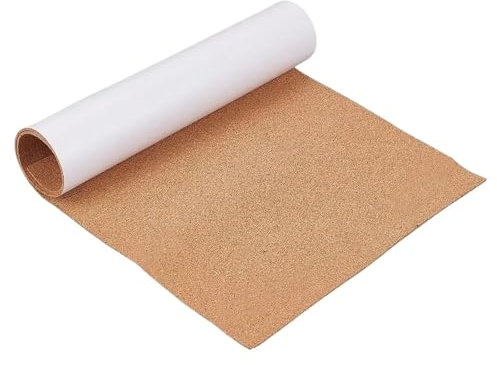 Rouleau De Liège Rouleau de revêtement adhésif en liège, 10 rouleaux de 2mm d'épaisseur, rouleau de liège isolant de 12x24 pouces for tableau d'affichage, sous-verres, panneaux de porte et mur de sol