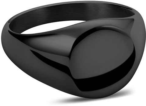 Lucleon by Trendhim Ring Herren | Mason Siegelring aus Edelstahl mit polierter Oberfläche | Dänisches Design | Eleganter Männerschmuck für Alltag & Anlass