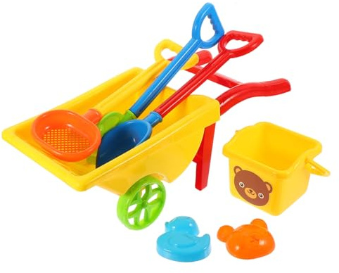 UPKOCH Juguetes de Playa para Resistente y Incluye Cubo Pala y Rastrillo para Arena Exterior y Arenero Infantil