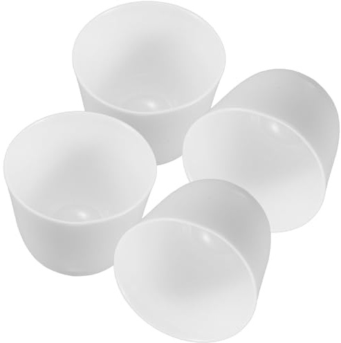 BESPORTBLE Lot de 4 mini tasses à thé en porcelaine blanche traditionnelle chinoise Gongfu faite à la main pour la maison et