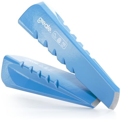 greate 2X Coin Bucheron en Acier Coin eclateur Durable en Acier C45 - fendre buches Bois, fendeur de buche