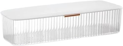 Wangdake Storage Organizer for Cosmetic Contact Lenses and Daily Disposable Contacts, Clear Plastic Box for All Brands Daily Lens (White)