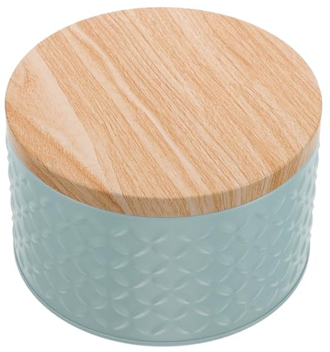Caja de Hierro para Galletas Tapa, Gran Capacidad, Dulce | Decoración y Embalaje de Obsequio, Portátil, Protege Alimentos de Impurezas, para Chocolate y Alimentos Secos