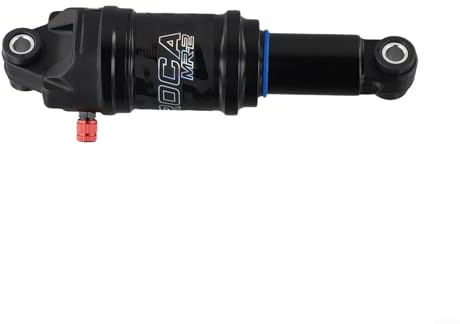 Eawfgtuw Suspensión de aire trasera de bicicleta con presión de aire ajustable y cámara doble, amortiguador trasero de aleación de aluminio de 125/150/165/190 mm para bicicleta de montaña (165 mm x 35