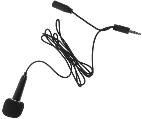 Toddmomy Mini Microfono per Smartphone e Telefoni Cellulari Portatile, Microfono di Registrazione in Miniatura Compatibile Tablet e Computer, Accessorio Karaoke per Cantare e Streaming